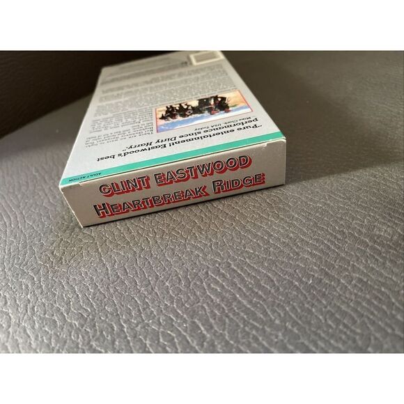 Heartbreak Ridge (VHS, 1990) Clint Eastwood Watermark Early Print Vintage USMC - Picture 5 of 7